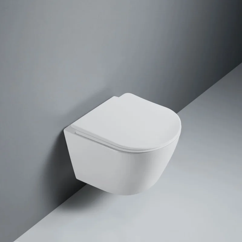 Унитаз подвесной RGW SW-51 500x360x350 белый (горизонтальный выпуск, с микролифтом) 80420251-01
