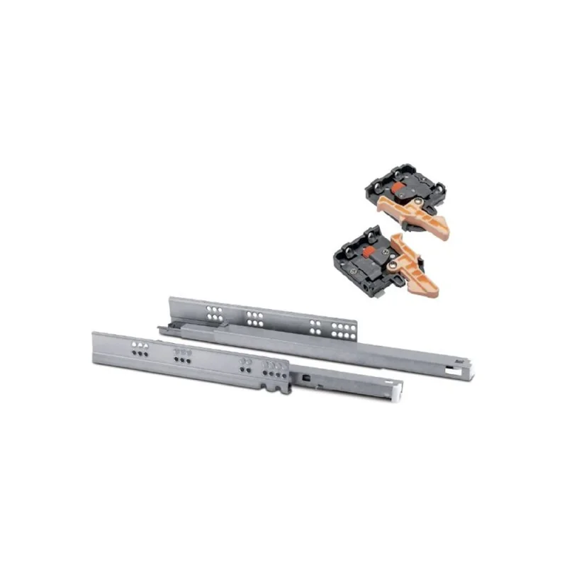Направляющие полного выдвижения GTV MODERN SLIDE L-600 с доводчиком PB-0SHX-600-A