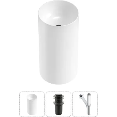 Набор Wellsee 3 в 1 Callipy Art напольная раковина 42x42x84 см 20215541R