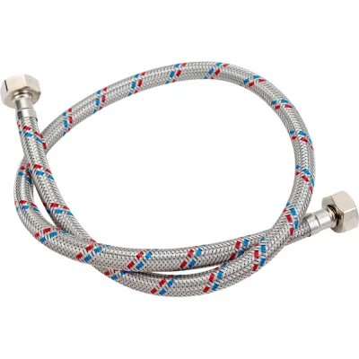 Гибкая подводка для воды, (оплетка нерж.сталь)1/2", вр/вр, 80см ELKA EL.LK.101.33.0080