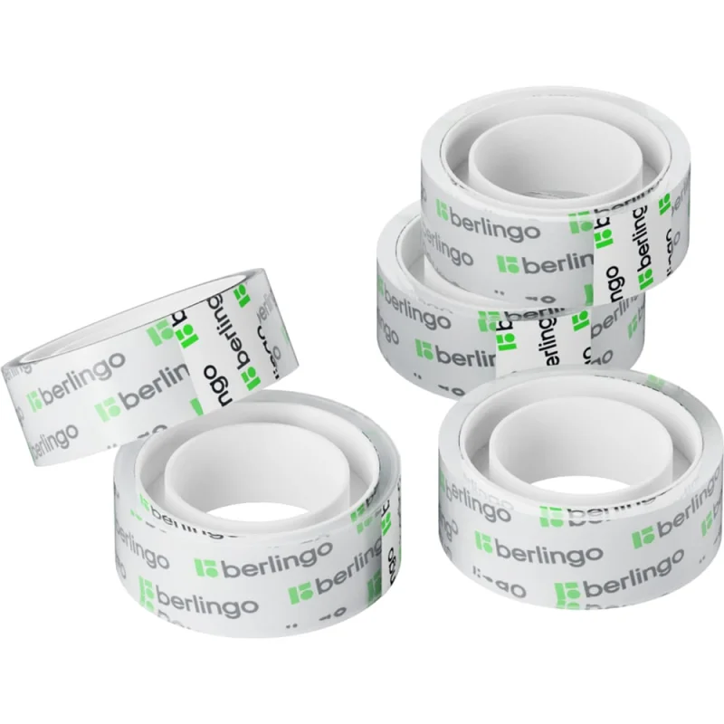 Набор клейкой ленты Berlingo, 10 шт., 15мм х 10м, прозрачная AT1510