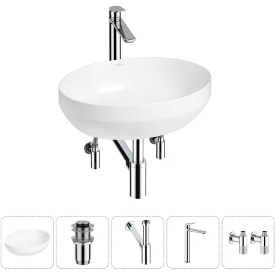 Набор Wellsee 5 в 1 Air Gap R накладная раковина 50x36 см 20212401R