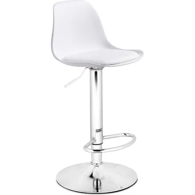 Барный стул Woodville Soft white / chrome 15746