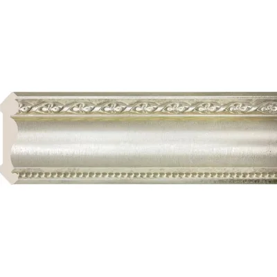 Карниз Cosca Decor 146-937 интерьерный багет, 89 мм, платина СПБ016576