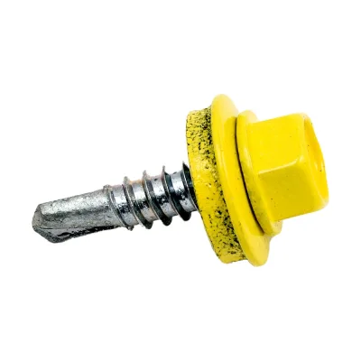 Кровельный саморез КРЕП-КОМП 4,8x19 RAL1018, желтый, Kn KENNER, 300 шт. ск48191018ф