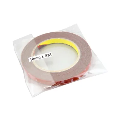 Оригинальный серый двусторонний скотч MTF Light 3M TAPE(ACRYL) 10мм х 5м красная подложка 3M10X500R