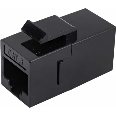 Проходной неэкранированный адаптер формата Keystone Cabeus RJ45-RJ45 (8p8c), категория 6, CA-KJ-8p8c-C6