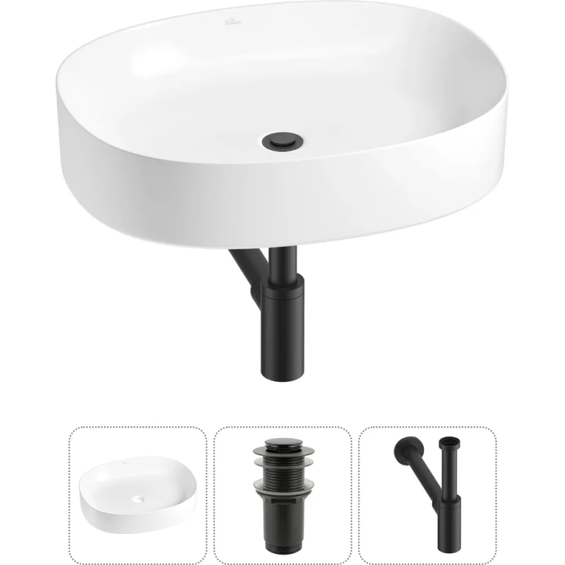 Набор Wellsee 3 в 1 Belle Spa 2.0 накладная раковина 55x45 см 20212554R