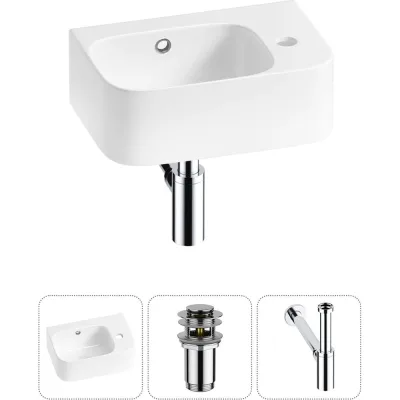 Комплект Wellsee 3 в 1 Lavinia Boho Bathroom Sink накладная/подвесная раковина 37x25 см 20216557R