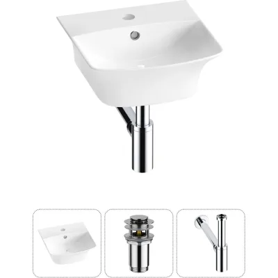 Комплект Wellsee 3 в 1 Lavinia Boho Bathroom Sink накладная/подвесная раковина 35x36 см 20216725R