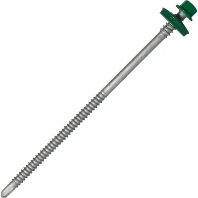 Саморез для сэндвич-панелей HARDWEX ТМ HWX5-P10-6.3/5.5x135 мм, св.№3, RUSPERT, RAL 6029, 100 шт. 5190002407138