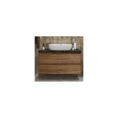 Подвесная тумба со столешницей и накладной раковиной BelBagno KRAFT 100 KRAFT100RT-KEPMNO-1346-SET