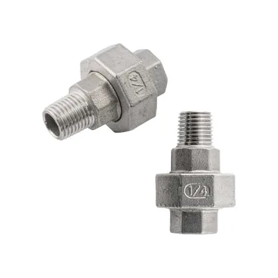 Американка NEWKEY нр/вр нержавеющая, AISI304 DN 8 (1/4), (CF8), PTFE, PN16 набор 2 шт NAB2-NK-ADM8/4