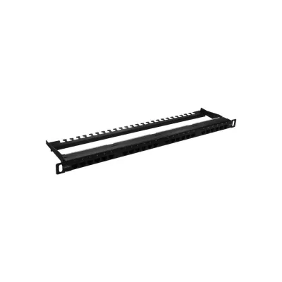 Патч-панель SUPRLAN высокой плотности 19", 24хRJ-45, UTP, Cat.5e, 0,5U 10-0404