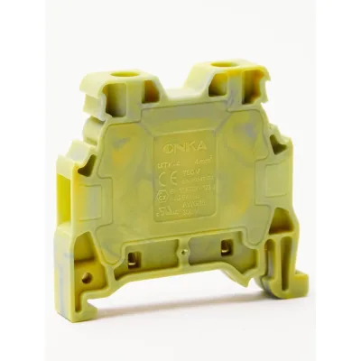 Клемма винтовая Onka MTK 4, 4 кв мм (желто-зеленый), для заземления 1010220