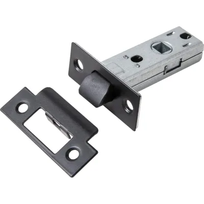 Межкомнатная защелка PUERTO пластиковый язычок, черный B2B L 5-45 plastic Black