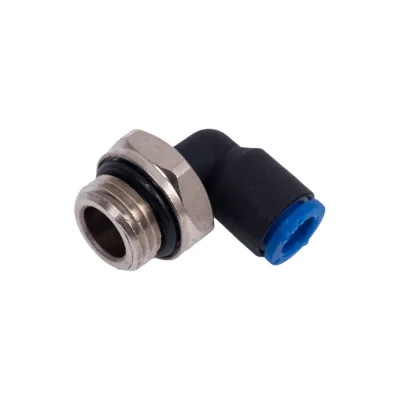 Фитинг L-образный 6 мм с наружной металлической резьбой G1/4" CDC Pneumatics PL 06G02