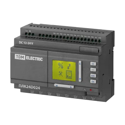 Программируемый логический контроллер TDM ELECTRIC ПЛК24D024 (аналоговые выходы 4-20 mA) 24В SQ0750-0009
