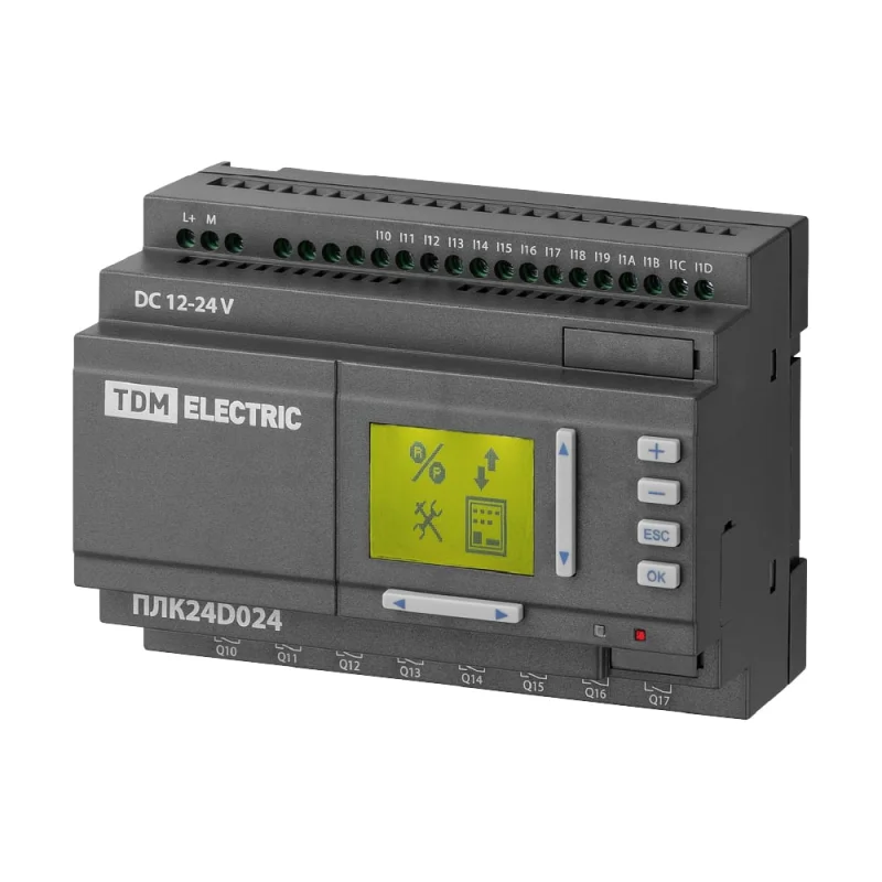 Программируемый логический контроллер TDM ELECTRIC ПЛК24D024 (аналоговые выходы 4-20 mA) 24В SQ0750-0009