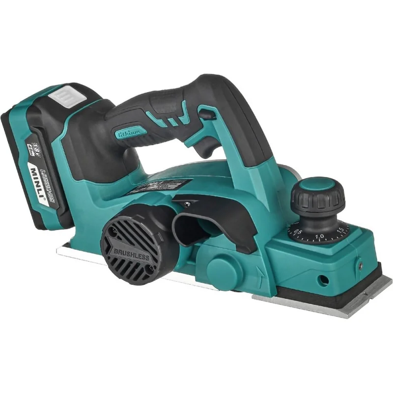 Бесщеточный аккумуляторный рубанок MINLI 82мм. Li-ion 18Vx2 / 4.0A DC501B