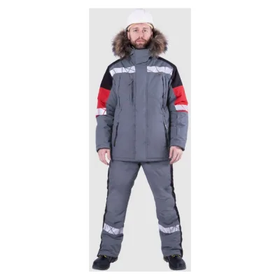 Куртка Iform ХАЙ-ТЕК SAFETY зимняя, серый-красный-черный (88-92, 158-164), шт Кур 213/88/158