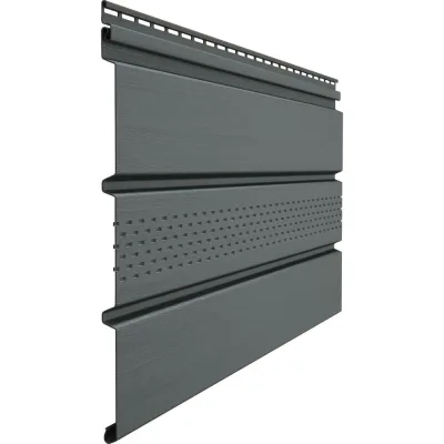 Софит с центральной перфорацией Docke Premium графит PSTT-1086