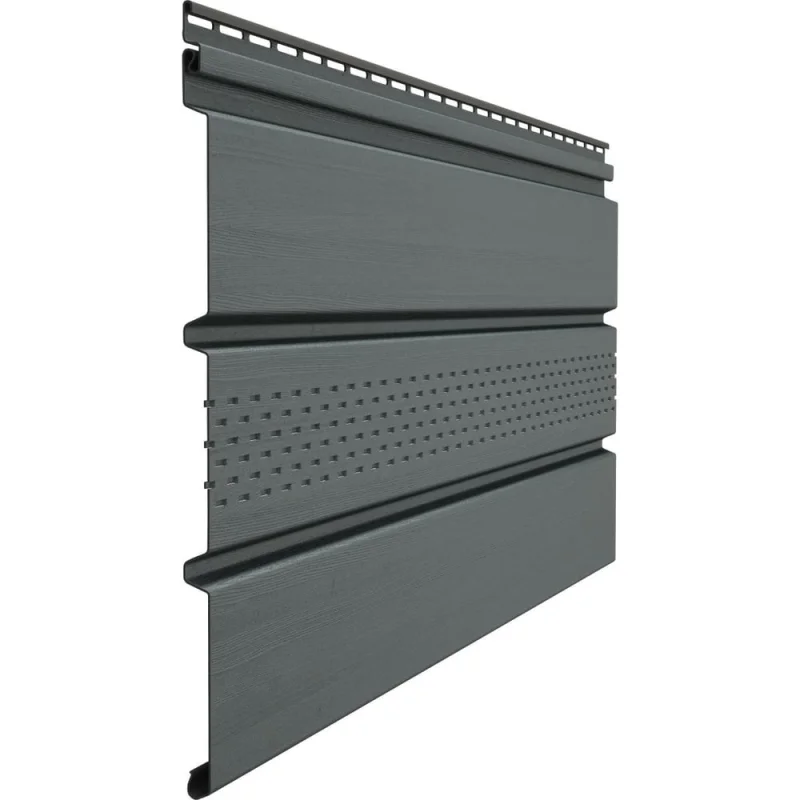 Софит с центральной перфорацией Docke Premium графит PSTT-1086