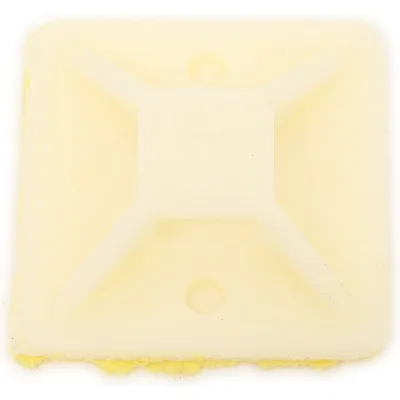 Самоклеящаяся площадка для крепления стяжек ExeGate STM3030W-100 30x30 мм, halogen free, -40C - +85C, белая, 100 шт. 293145