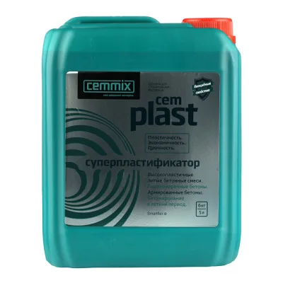 Добавка суперпластификатор для бетонов и растворов Cemmix CemPlast 5 л
