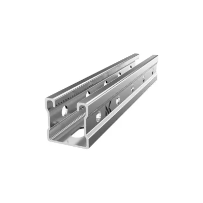 Страт-профиль CABLIDERTRAYS (траверса) усиленный ребрами жесткости с зубчатой накаткой оцинкованный СП-41х41-2,0-500