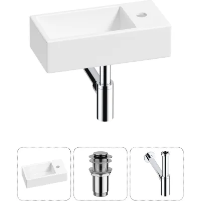 Комплект Wellsee 3 в 1 Lavinia Boho Bathroom Sink накладная/подвесная раковина 40x20 см 20215969R