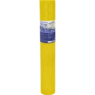 Сетка стеклотканевая фасадная Polinet 5х5мм 1х40м 145 гр/м2 270015