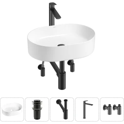 Набор Wellsee 5 в 1 Belle Spa накладная раковина 50x37 см 20212518R