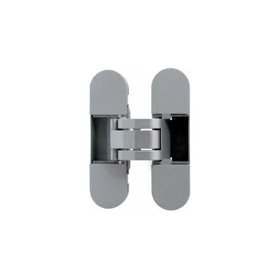 Петля дверная скрытая Аллюр АРТ, 110х30, 3D, матовый никель, 2шт 17274