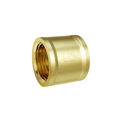 Муфта LD PRIDE DN15 (1/2") ВР латунь с биркой LD.65.502.15.1