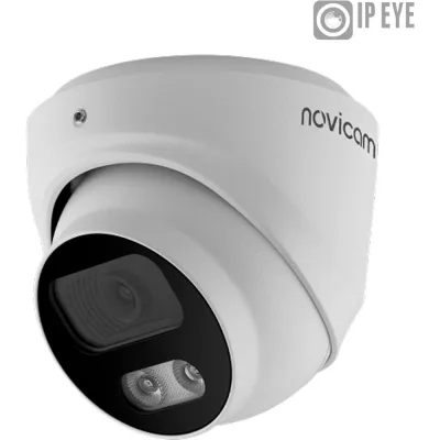 Камера видеонаблюдения IP купольная Novicam BASIC 52 1/2.8 CMOS SONY IMX 335, 5 Мп 25 к/с, 2.8мм, IP67, ИК 25 м, PoE уличная всепогодная v. 1521