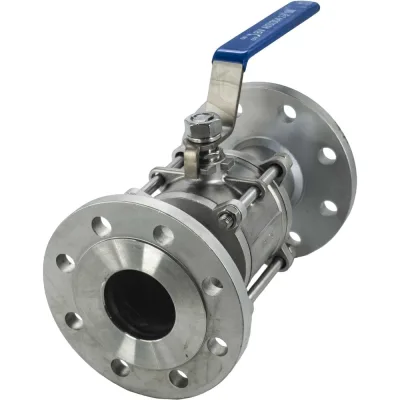 Кран шаровый фланцевый трехсоставной нержавеющий NEWKEY (3PC), AISI304 DN65 (2_1/2"), (CF8), PN16 NK-BF65/4
