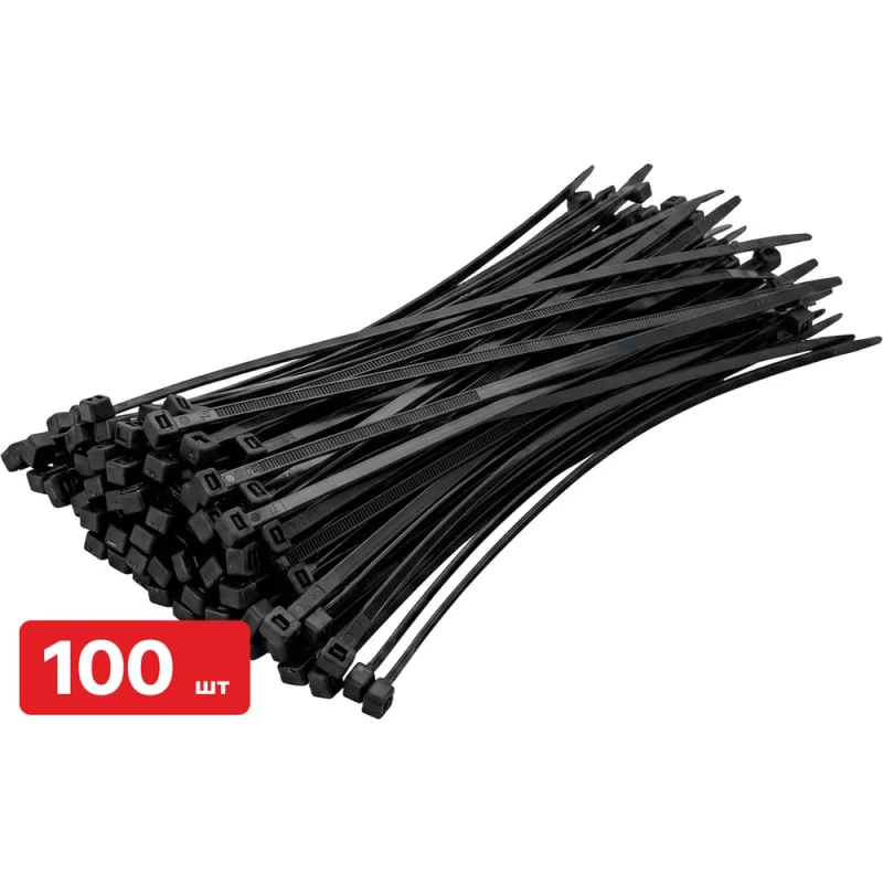Хомут-стяжка SAMGRUPP нейлоновый 4,5х200 черный 100 шт/упак SAMC-117245200