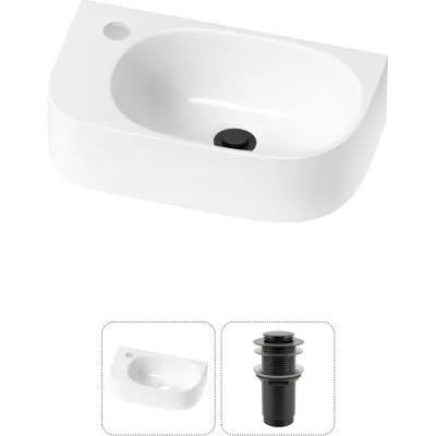Комплект Wellsee 2 в 1 Lavinia Boho Bathroom Sink накладная/подвесная раковина 40x22 см 20216330R