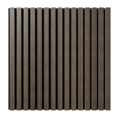 Акустическая панель Cosca Decor черный войлок, 600x600x21 мм, шпон дуб маррон коричневый 00-00078918