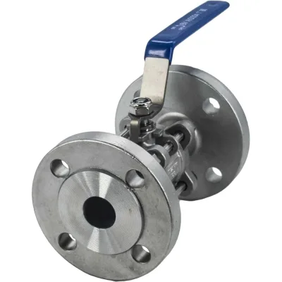 Кран шаровый фланцевый трехсоставной нержавеющий NEWKEY (3PC), AISI304 DN25 (1"), (CF8), PN16 NK-BF25/4