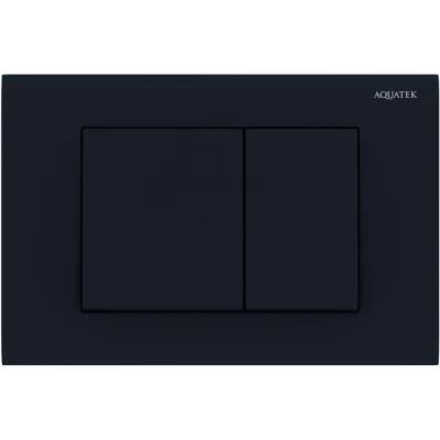 Панель смыва AQUATEK PNS-0000005 (001DQ) Черная матовая для INSP-0000001 Pneumo S (клавиши квадрат) 00000144589