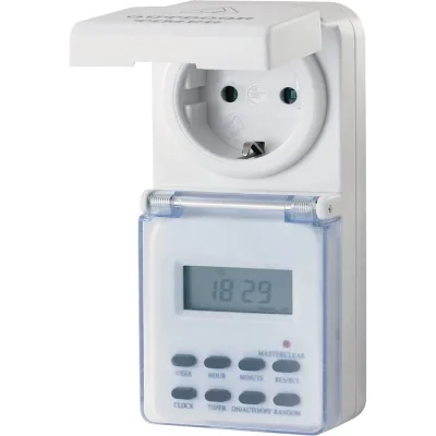 Цифровой недельный таймер Electraline IP44 59506