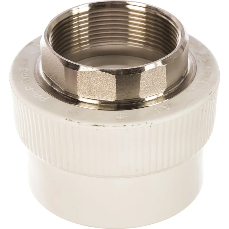 Комбинированная муфта под ключ PRO AQUA PP-R ВР белая d-63 мм 2" PA22524Pb