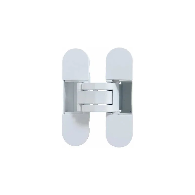 Петля дверная скрытая Аллюр АРТ, 110х30, 3D, матовый белый, RAL 9016, 2шт 17275
