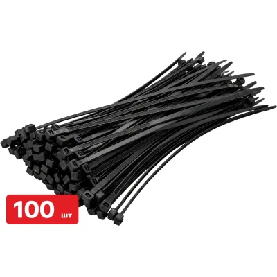 Хомут-стяжка SAMGRUPP нейлоновый 3,6х200 черный 100 шт/упак SAMC-117236200