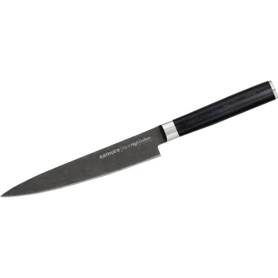 Кухонный универсальный нож Samura Mo-V Stonewash 150 мм, G-10 SM-0023B/K