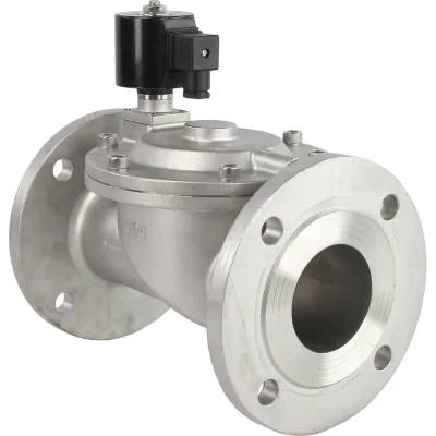 Клапан электромагнитный VSF-601E-PU-NC Ду80 Ру10, нержавеющая сталь 304, EPDM, фланцевый, пилотный, 220В DAR DN.ru D130-05960
