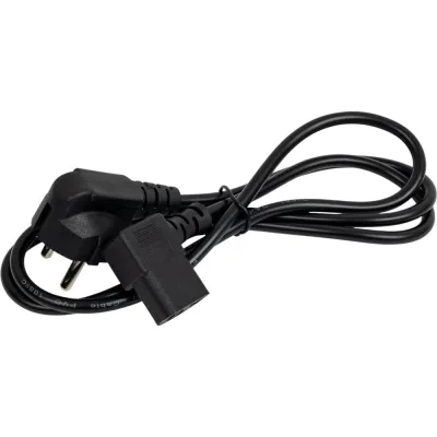 Кабель питания ExeGate OfficePC PC-1,2 450W Евровилка Schuko -C13 угловой, черный, 1.2м 273393