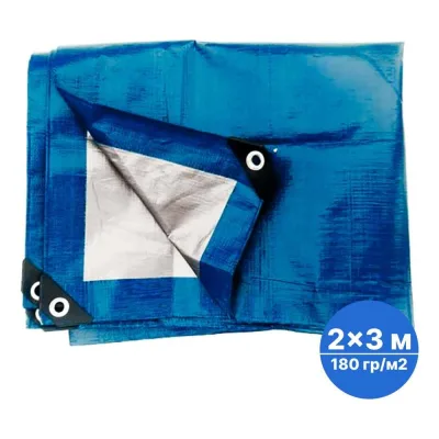 Тент тарпаулин без утеплителя Sebmet 2x3 м (180 г/м.кв), (6 м²) TD079018023Т